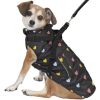 Fashion Pet Puffy Heart Harness Coat Black - Large